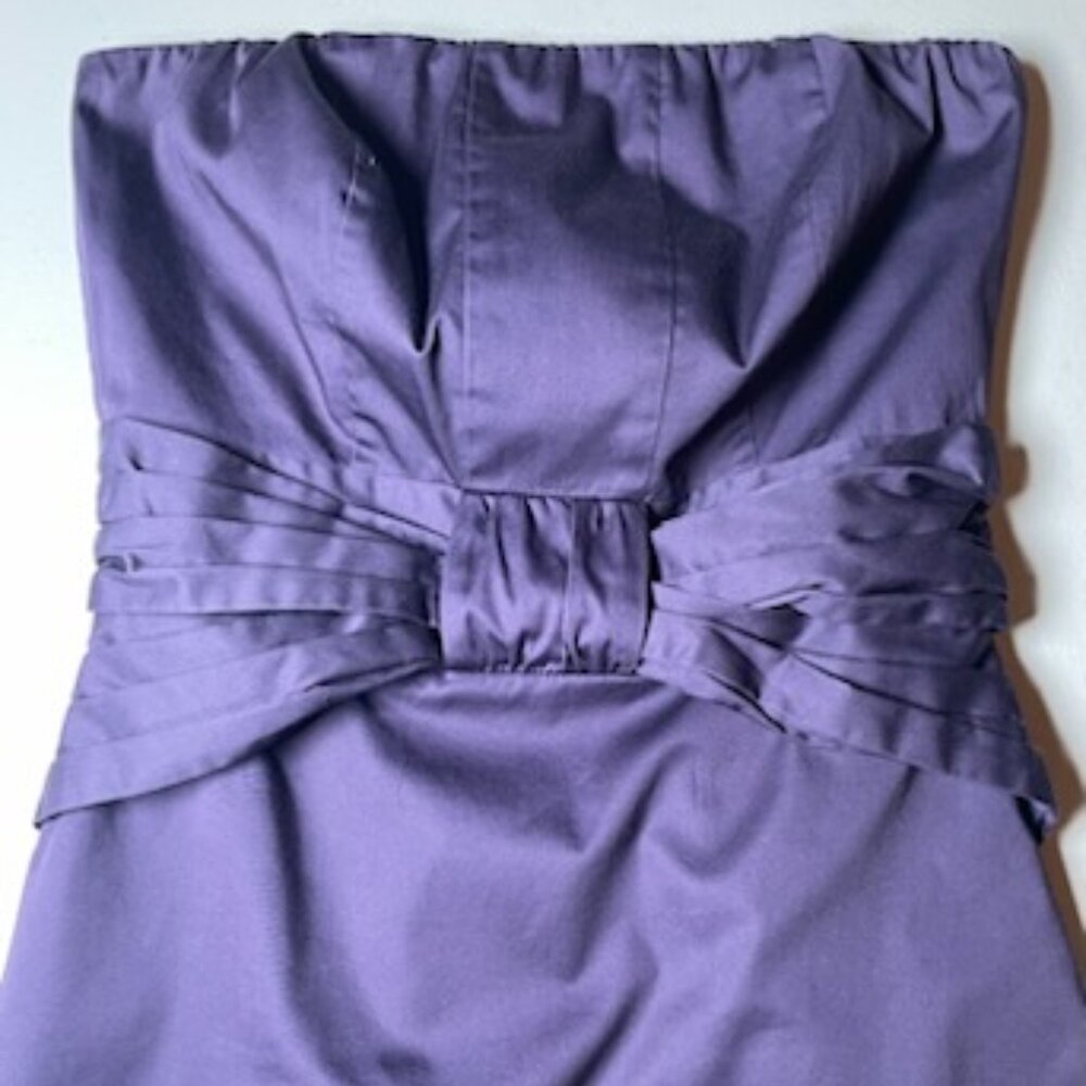 The Limited Strapless Form-Fitting Cocktail Dress in Purple, Size 2